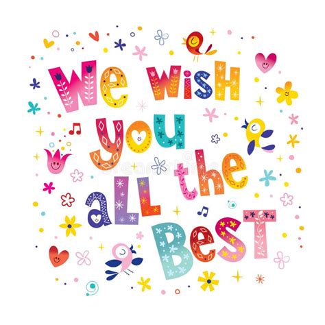 wish you all the best.